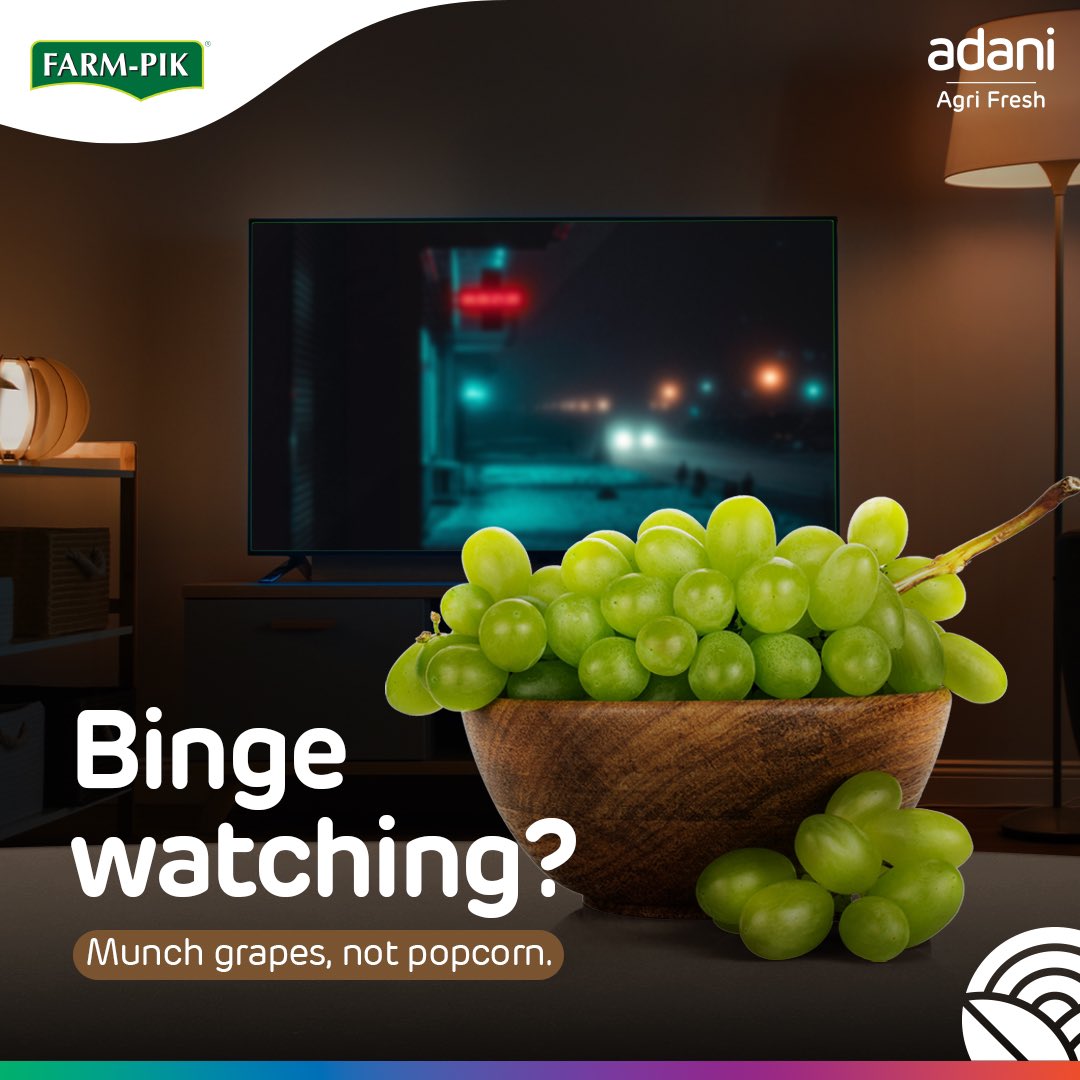 Binge watching munch grapes