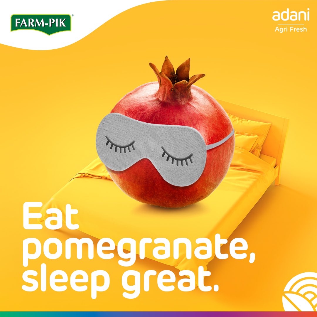 Eat pomegranate sleep great