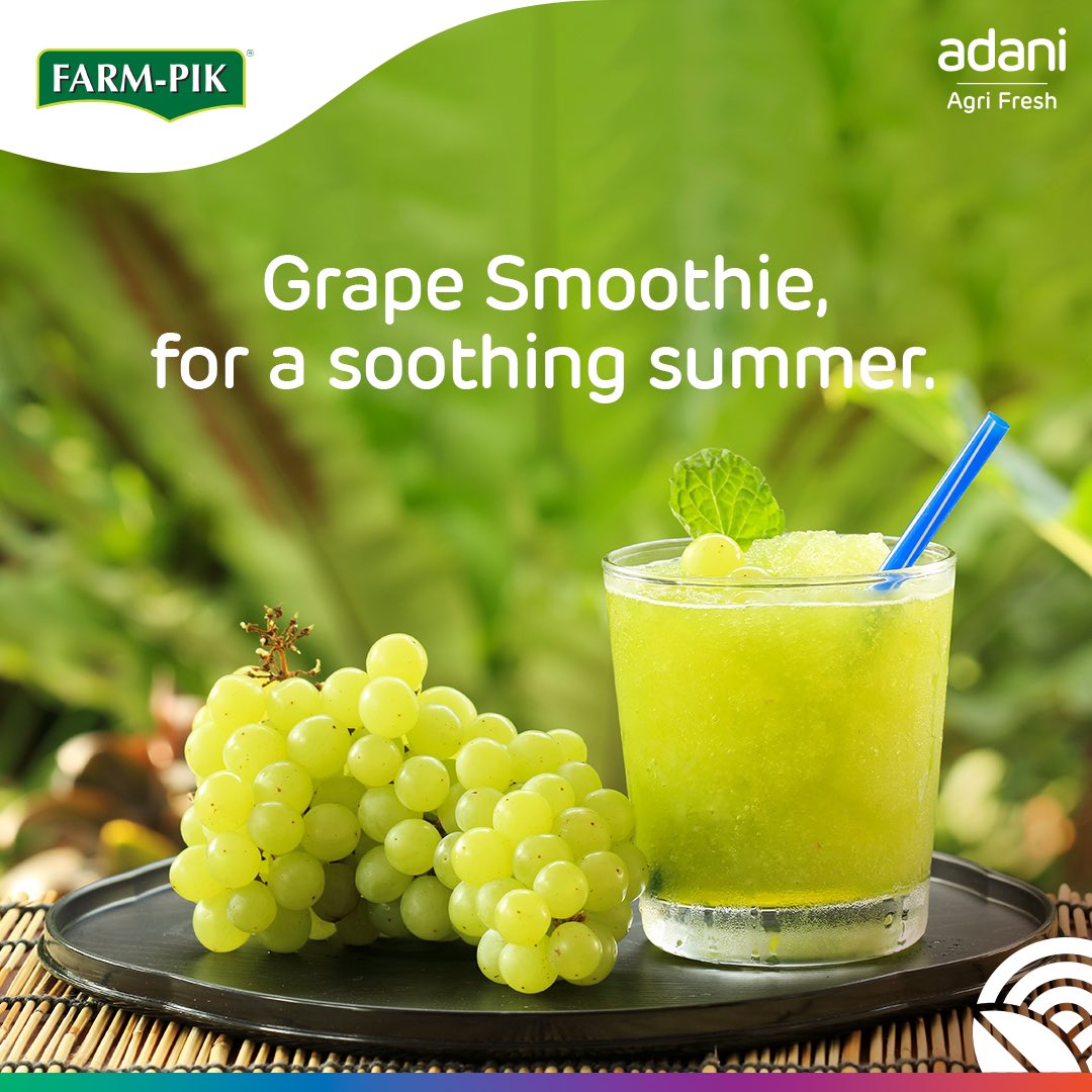 Grape smoothie for a soothing summer